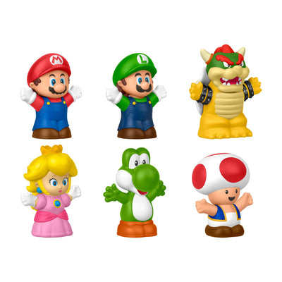 Blister 6 Figuras Super Mario Bros Little People — image 1