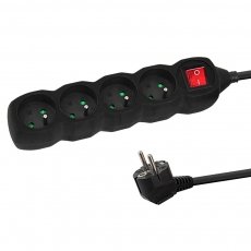 Esperanza ELK213K Power Strip 4GN/3M Black