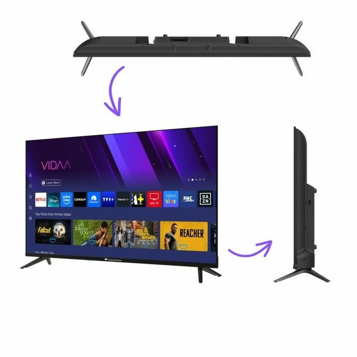 Continental Edison Smart Tv Continental Edison Celed40Svfhd25B6 Full Hd 40" Led Hdr10 Hd Fullarray