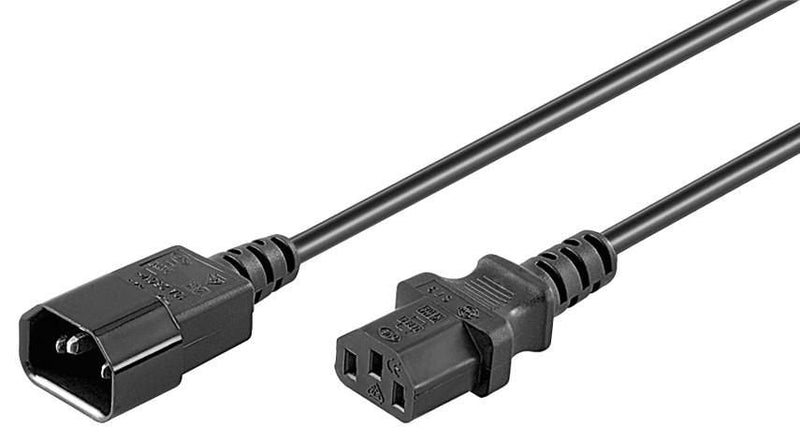 Microconnect PE040615 Cable Transmisión Black 1,5M C13 Acoplador C14 Acoplador