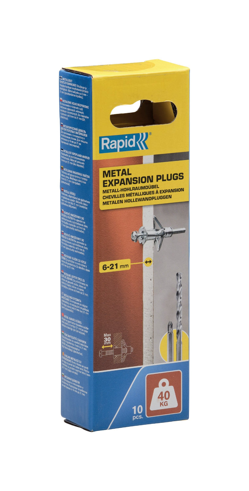 Rapid Blister 10 Units Taco Expansión Metallic Ø11X52 Screw M5X63 5001550