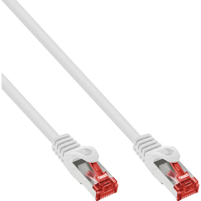 Inline 70 Pieces Bulk-pack Patch Cable S/FTP (pimf), CAT.6, 250MHZ, Pvc, Cca, White 1M — image 1