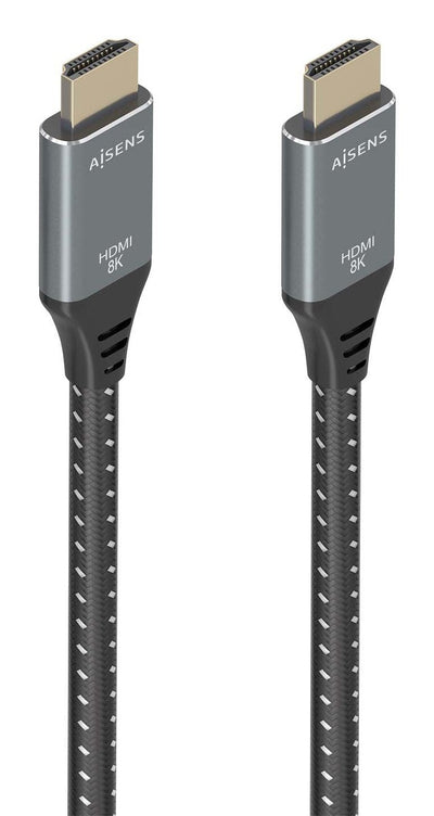 Aisens HDMI Cable V2.1 Ultra High Speed / Hec 8K@60HZ 48Gbps, a/m-a/M, Grey/Black 7.0M — image 1