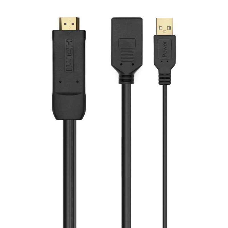 Aisens Converter Activo HDMI 2.0 + USB Alim. a DisplayPort V1.2 - HDMI/M-usb/M-dp/H - 10CM - Black