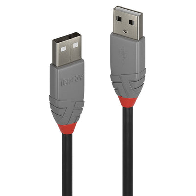 Lindy 36694 USB Cable 3M USB 2.0 USB a Black Grey — image 1