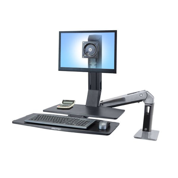 Ergotron Workfit-a Single Ld Workstation With Worksurface