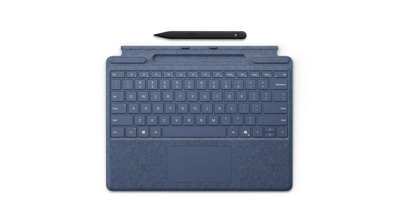 Microsoft Surface Pro Keyboard With Pluma Delgada, Blue Keyboard Desapero, Surface Pro (11ª Edition/10 Negocio