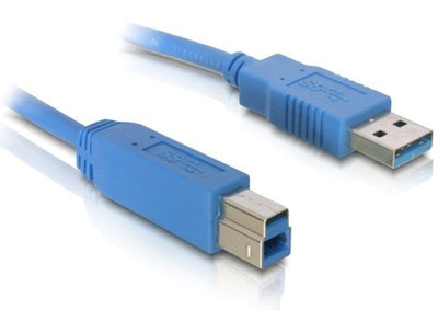 Delock USB Cable 3.0 Type a-b Male/Male 1M Blue — image 1