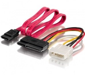 Equip Cable Power SATA 15 + 7POL H 4PIN + SATA 7PIN