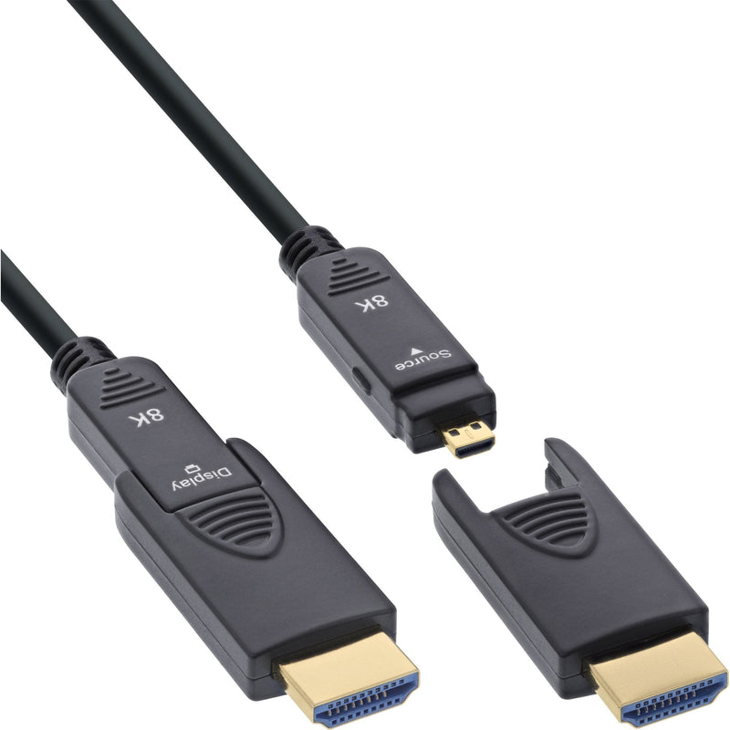 Inline® HDMI Aoc Cable Ultra High Speed Hdmi, 8K4K, Detachable Plug, 50M