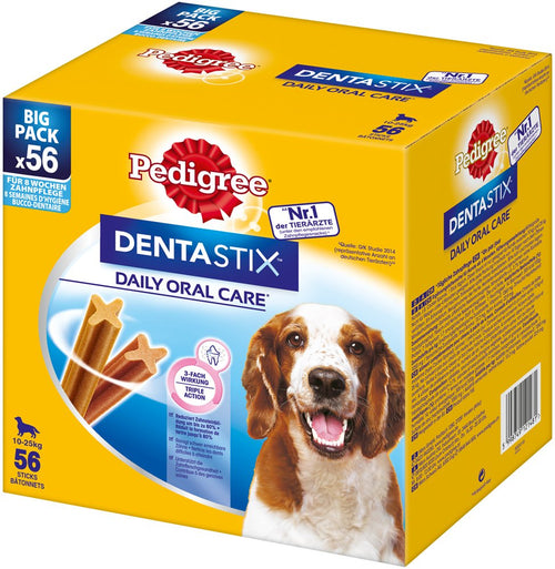 Pedigree Snacks Dental Perros Medianos Daily Oral Care Dentastix Pack 56 Units — image 1