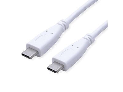 Value USB 3.2 Gen 2 Cable C-c, M M, 4K UHD-1, 10GBIT S, Emark, 100W, White 0,5M — image 1