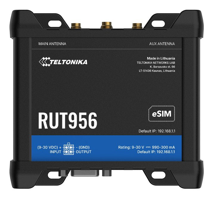 Teltonika · Router · RUT956 · LTE Modem Router/WLAN · Esim