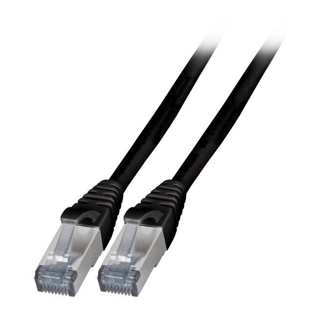 Efb RJ45 Network Cable CAT.6A S FTP Tpe, 6KV Black 2M