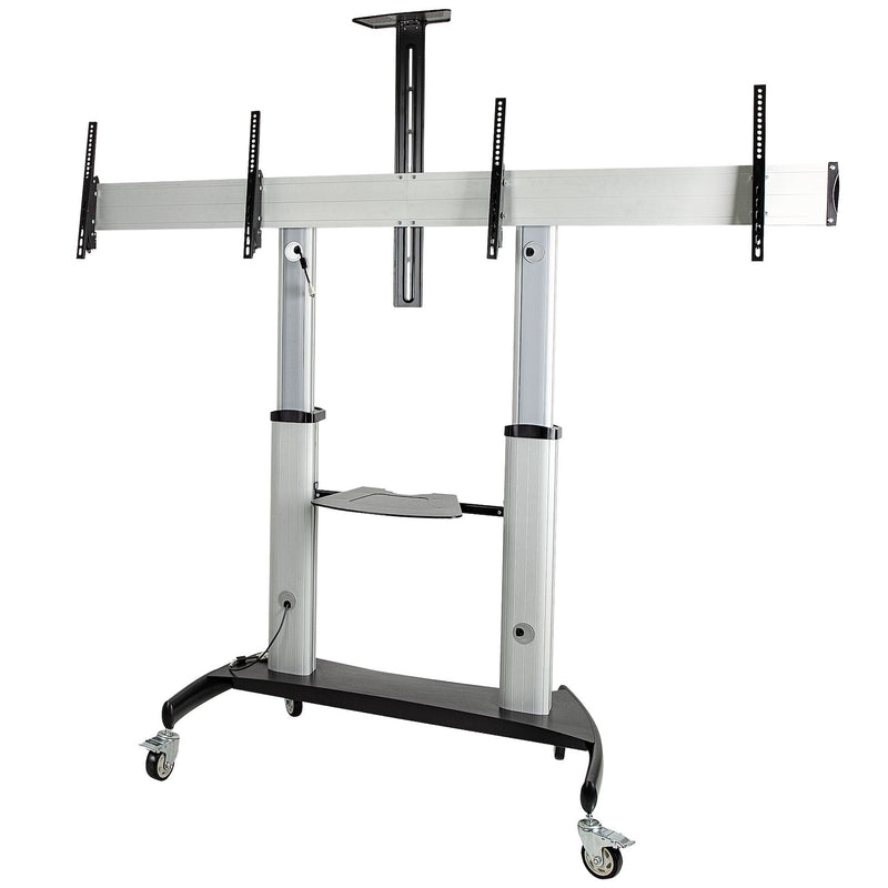 StarTech.com Carrito Dos TV 37A 60 Pulgadas Up To 50KG Cada Uno Stand VESA Mobile Phone Dos TV With Estantes E