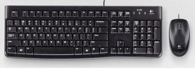 Logitech Keyboard Portugués + Mouse MK120 USB QWERTY Black 920-002547 — image 1