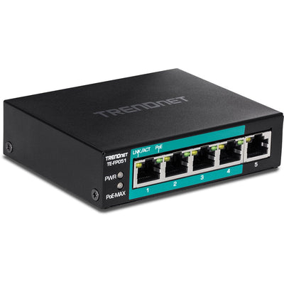 Switch 5-PORT Fast Long Range PoE + Cpnt Switch — image 1
