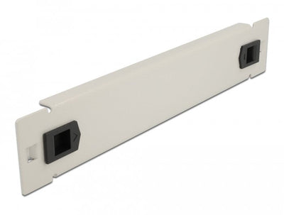 Delock 66629 Cover Ciega Without Tools Gabinete Network 1U Grey 10? — image 1