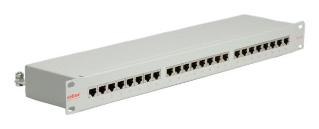 Roline 48,26CM 19PULGADAS-PATCHPANEL 1 He 24 Ports KAT.5E Class D Grey