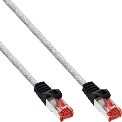 Inline Network Cable S/FTP Pimf CAT.6 250MHZ Pvc Cobre Transparent 0.25M — image 1