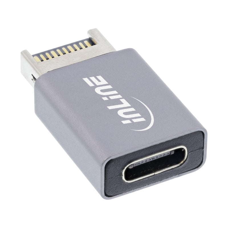 Inline® USB 3.2 Adapter, Internal Usb- And Front Panel Male a USB-C Female