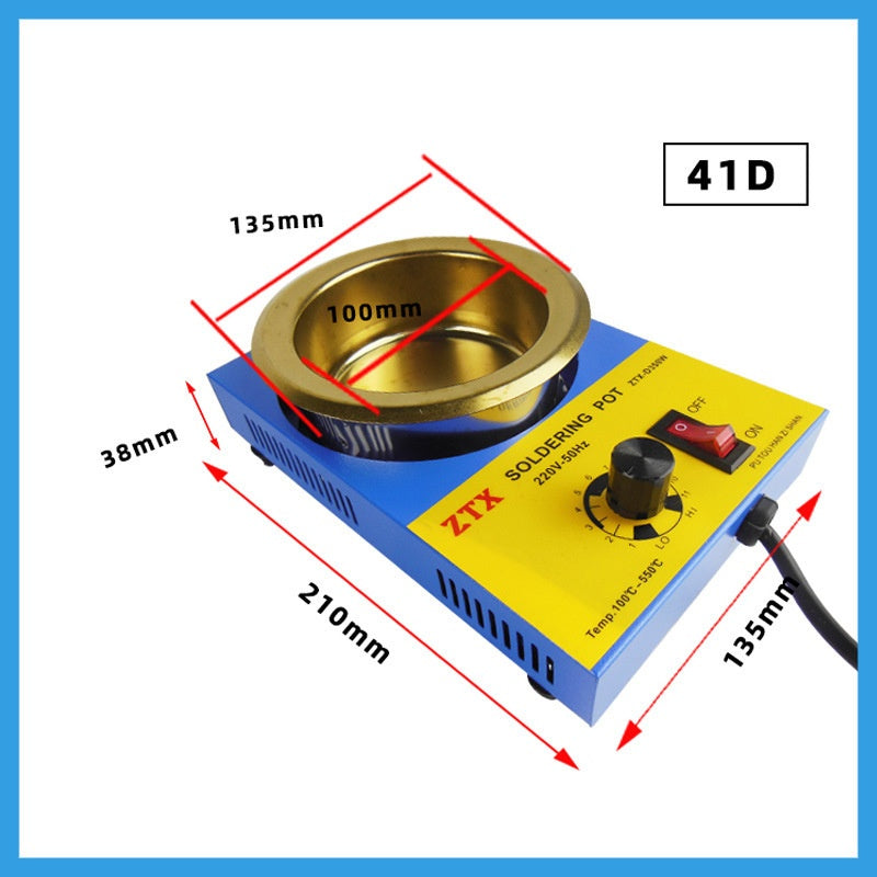 Thermostat Tin Melting Furnace 150 W350w Desktop Lead-free Titanium-plated Tin Melting