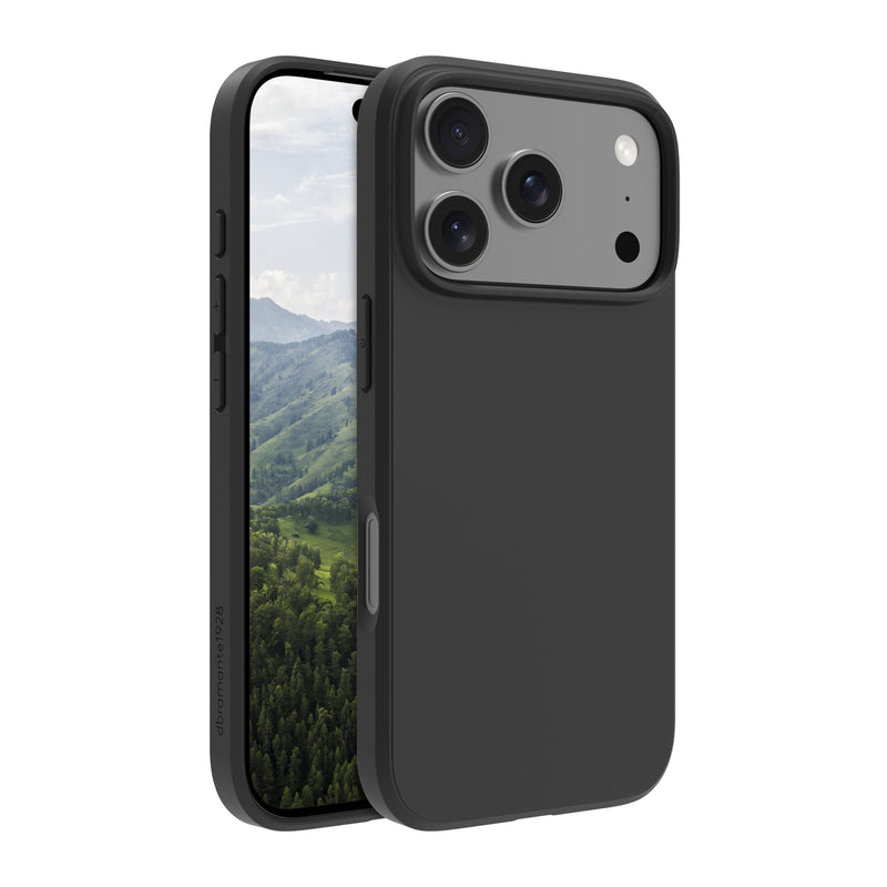 DBRAMANTE1928 Nuuk Housing Rear Phone Mobile Phone Thick Plastic Black Apple Iphone 17 Pro