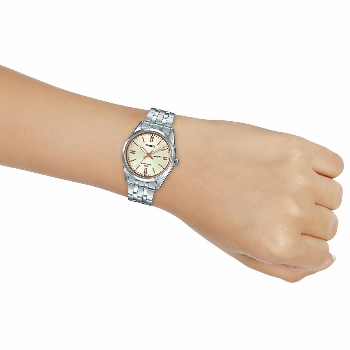 Casio Ladies' Watch Casio Lady Day & Date - Champagne (Ø 30 Mm)
