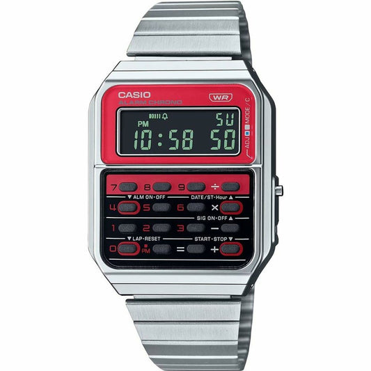 Casio Men's Watch Casio Ca-500We-4Bef Silver (Ø 34 Mm)