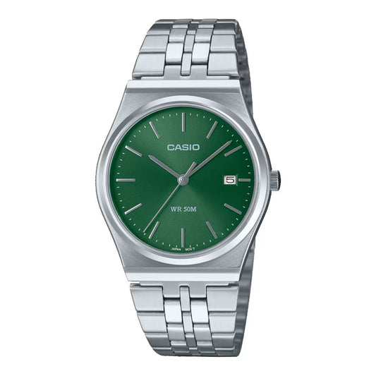 Casio Men's Watch Casio Green Silver (Ø 35 Mm)