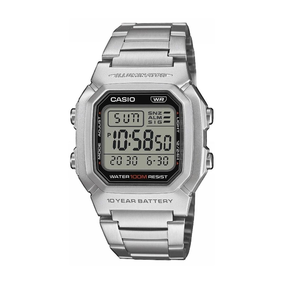 Casio Men's Watch Casio W-800Hd-1Avef Silver
