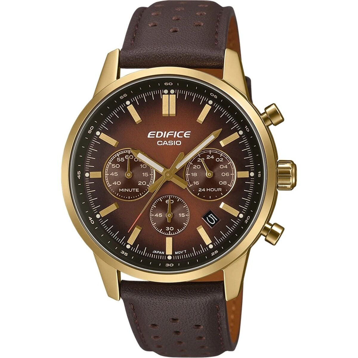 Casio Men's Watch Casio Efr-575Cl-5Aef Brown