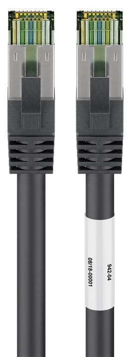 Goobay 66722 Network Cable Black 2M CAT.8.1 S/FTP (s-STP)
