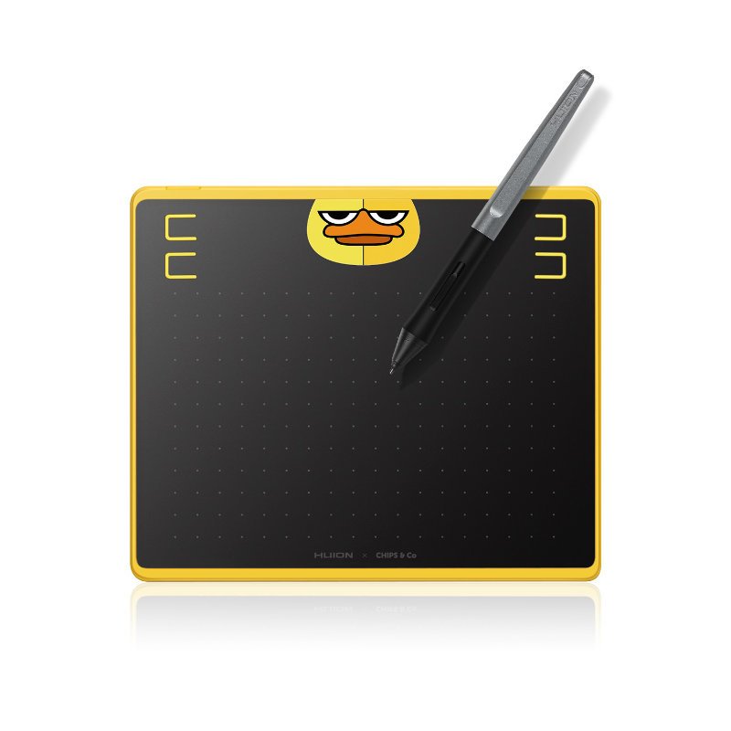 Huion HS64 Special Edition Graphics Pen Tablet Tableta Digitalizadora Black Yellow 5080 Líneas Pulgada 160 X 1