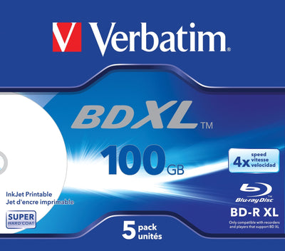 Verbatim Bluray 100GB 5PCS Bd-r Jc Printable — image 1