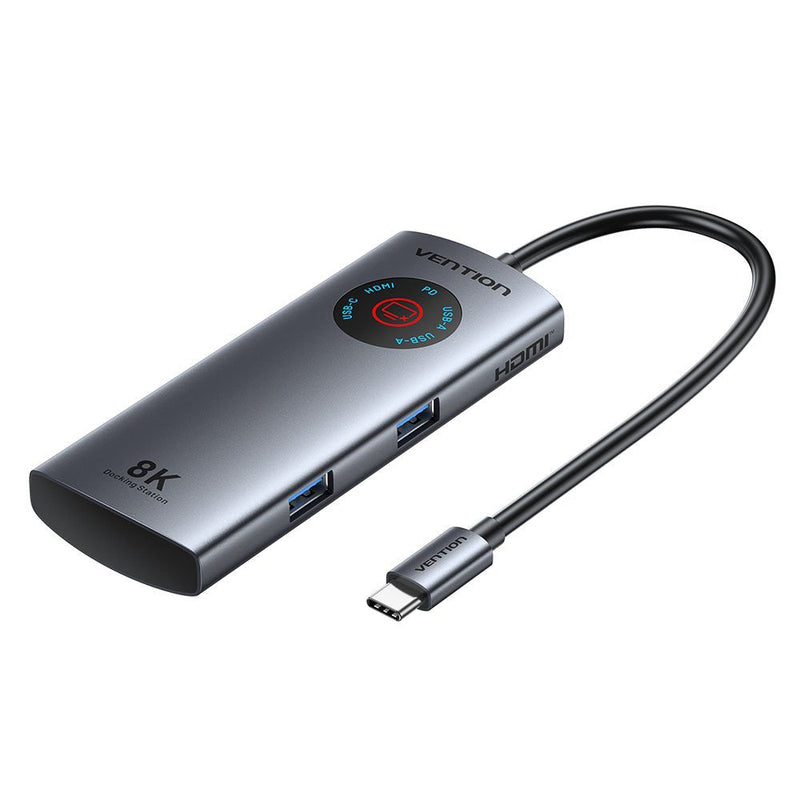 Vention Docking USB Type-c Tqxhb 2x USB 1x USB Type-c 1x HDMI 1x USB Type-c Pd Grey
