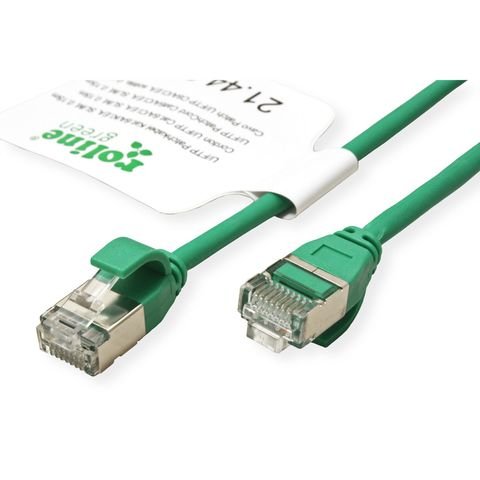 Roline Verde U FTP Network Cable CAT.6A (class Ea), Lsoh, Slim, Grn, 0,3M