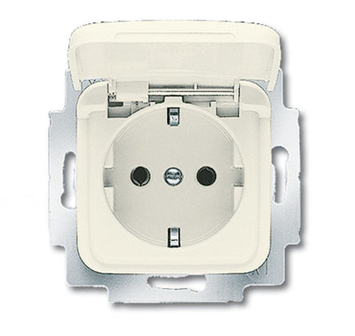 Busch Jaeger Bj 20EUK-212 Socket Power M.tapa Abatible Busch-duro 2000 Si White — image 1