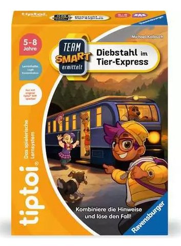 Ravensburger Equipo Smart Tiptoi Investiga: Robo Animal Express, Juego de mesa 4005556002269.0