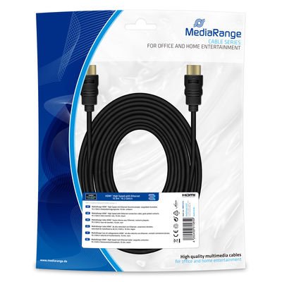 Mediarange HDMI Cable M/M 1.4 10.00M Black — image 1