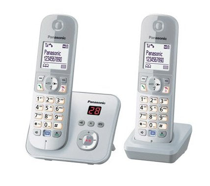 Panasonic Phone KX-TG6822 Dect Identificador Llamadas Silver — image 1
