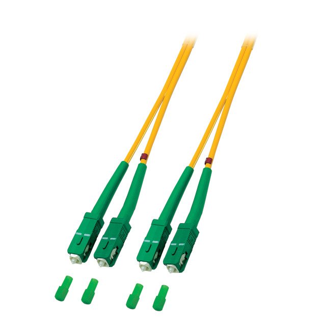 Efb Dupl. Network Cable Sc Apc-sc APC9 125 OS2 Lszh 3MM 0.5M And
