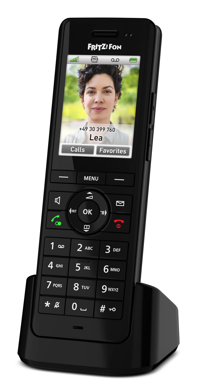 Fritz!fon X6 Int Phone Dect Identificador Llamadas Black