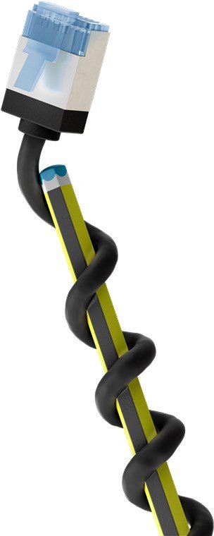 Goobay Cable CAT.6A Ultraflexible Slim U/FTP Black 2 Metres Clavijas Extracortas 74319