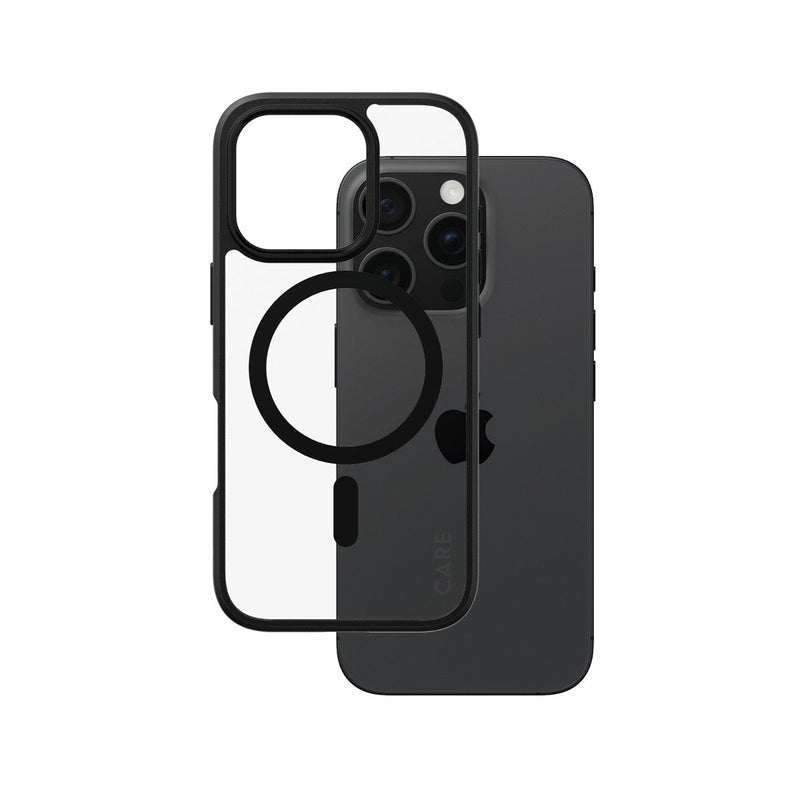 Panzerglass Care™ By ® Urban Combat Case Transparent W. Black Frame & Magsafe Iphone 16 Pro Case For Apple - I