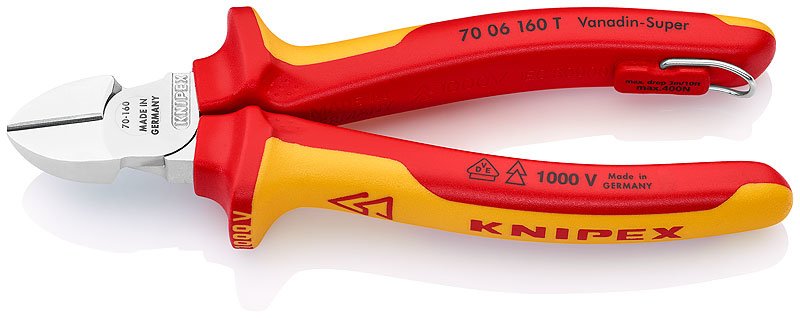 Knipex Pliers 70 06 160 T Corte Diagonal