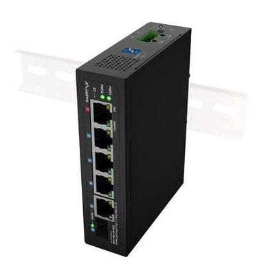 Lanberg Switch Industrial PoE 1XBT 3XAT Sfp/Eth Din Fast Ethernet Without Gestion — image 1