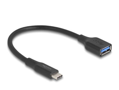 Delock 67179 Adapter USB 10Gbps USB Type-c™ Male a Female Tipo-a, 19CM 60W Qc 3.0 Black — image 1