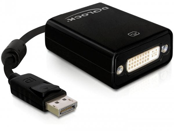 Delock Adapter DisplayPort 1.1 Male DVI Female Passiv Black
