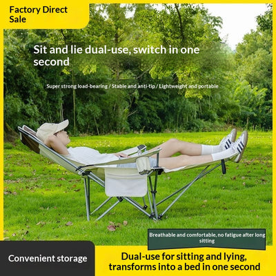 Outdoor Chair Office Nap Recliner Dual-purpose Portable